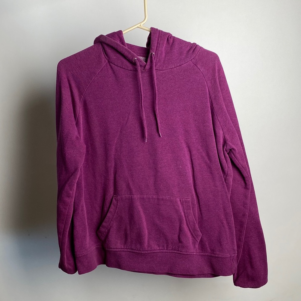 Purple pullover hoodie